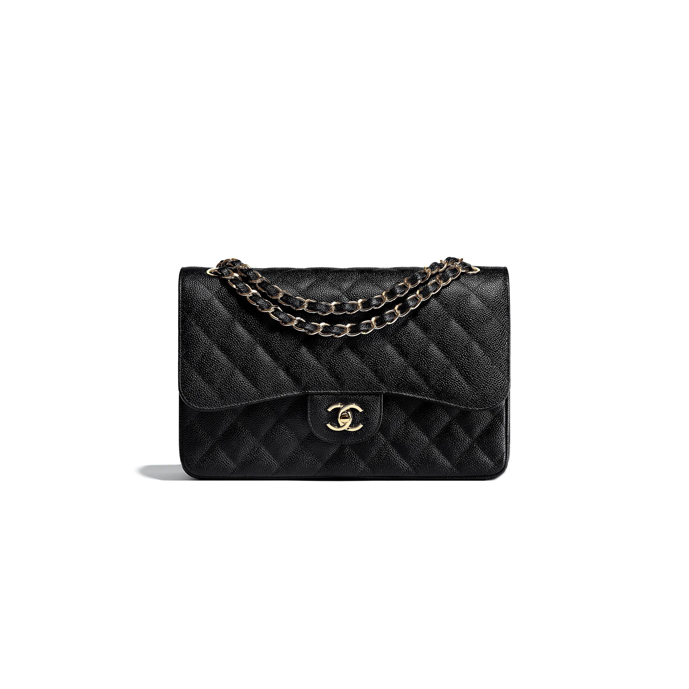 Ch*el large classic hangbag gold hardware a58600 y01864 c3906 (19.5*10*30cm)